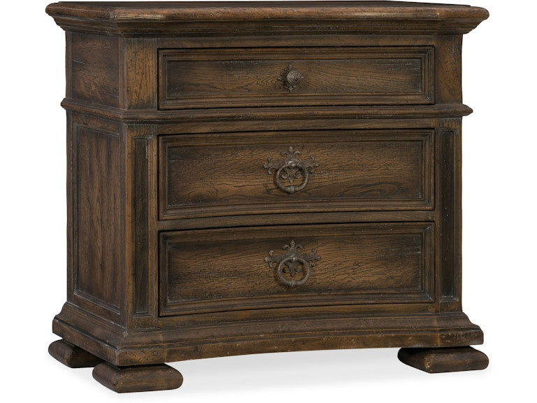 Hooker Furniture Bedroom Elmendorf Three-Drawer Nightstand