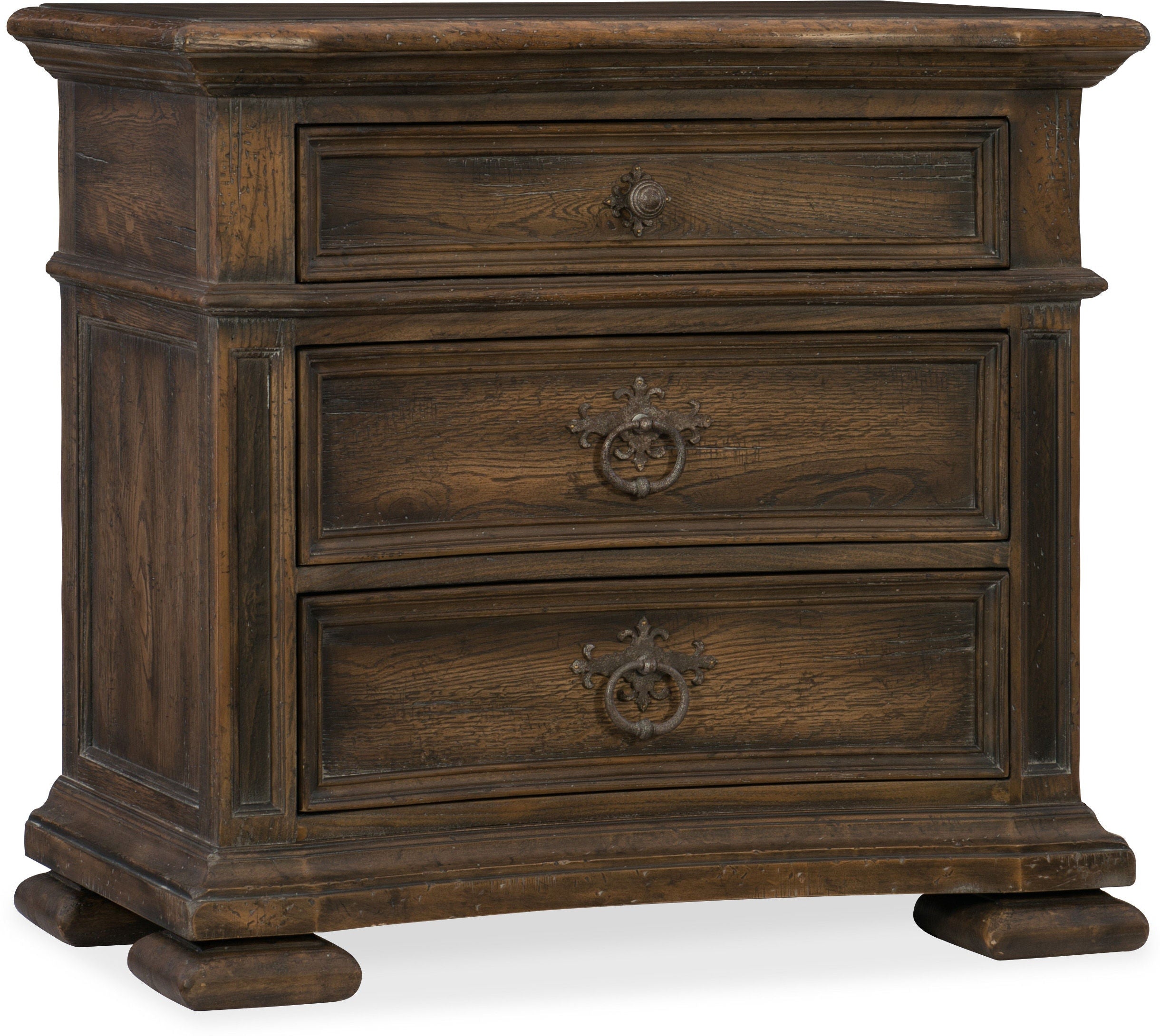 Hooker Furniture Bedroom Elmendorf Three-Drawer Nightstand