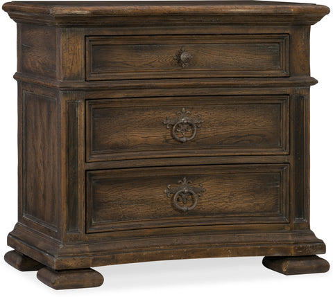 Hooker Furniture Bedroom Elmendorf Three-Drawer Nightstand