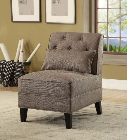 Susanna Charcoal Linen Accent Chair Model 59612 By ACME Furniture