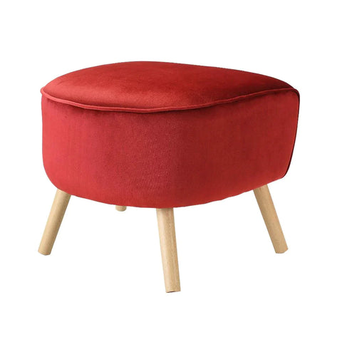 Aisling Red Velvet Ottoman Model 59658 By ACME Furniture