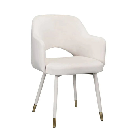 Applewood Cream Velvet & Gold Accent Chair Model 59856 By ACME Furniture