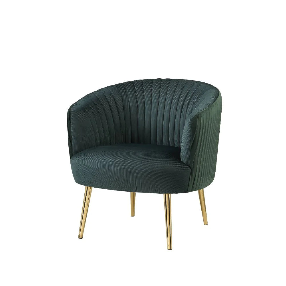 Sigurd Green & Gold Accent Chair Model 59890 By ACME Furniture