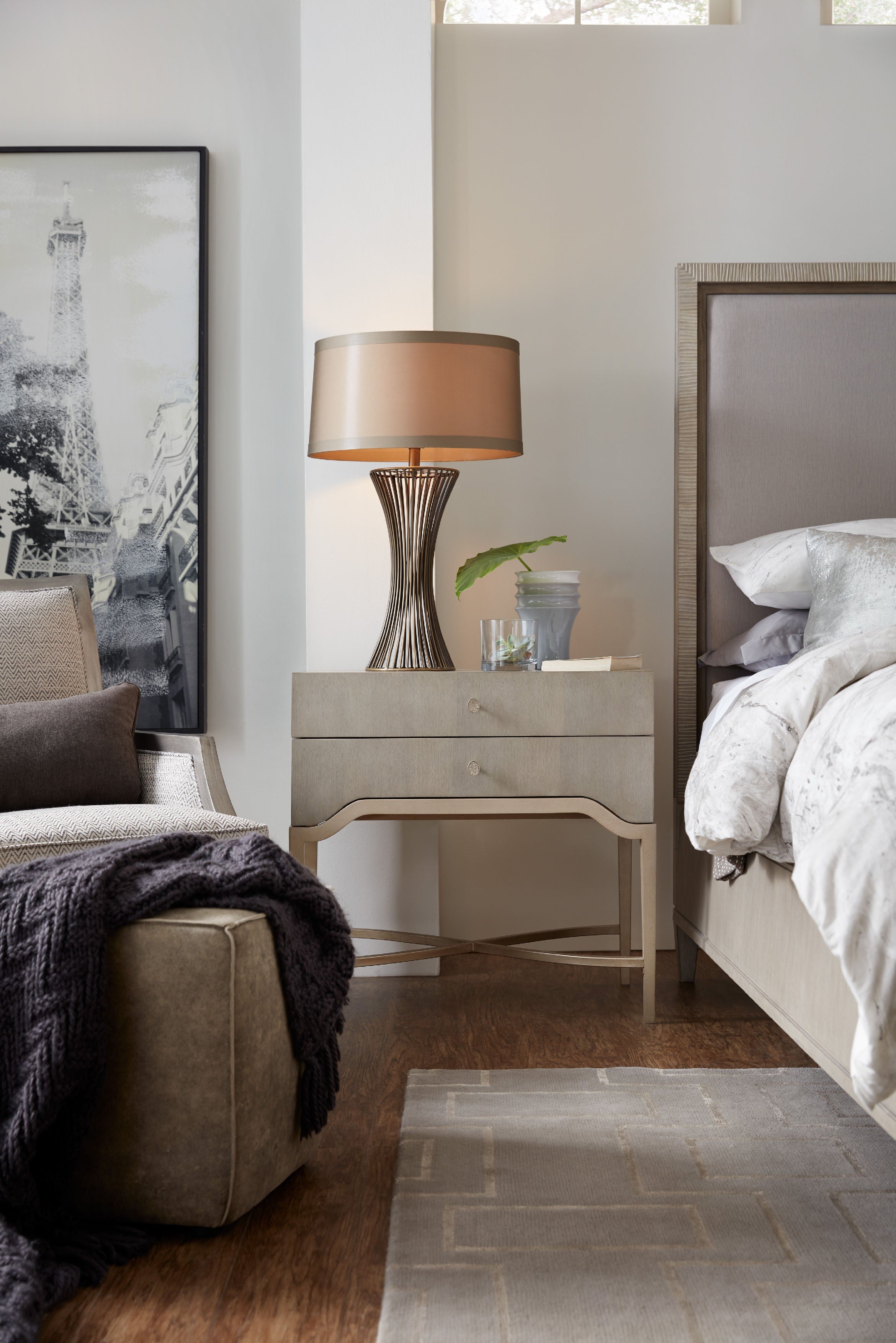 Hooker Furniture Bedroom Elixir Two-Drawer Nightstand