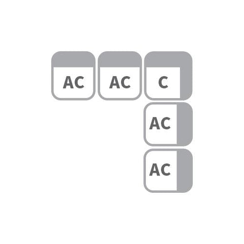 Coaster 5 PC SET (4AC+CORNER) Model 551511-S5A