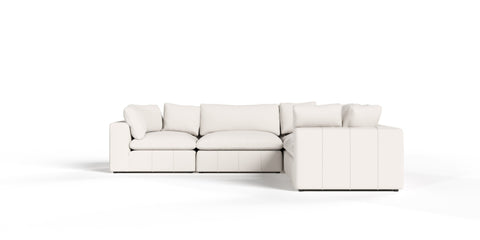 Divani Casa Vicki Modern Off White Fabric Modular Sectional Model VGKV-KF.8033-MOD-IVORY