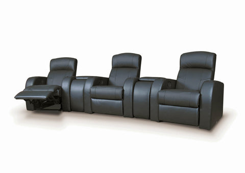 Coaster Cyrus Home Theater Upholstered Console Black Model 600002