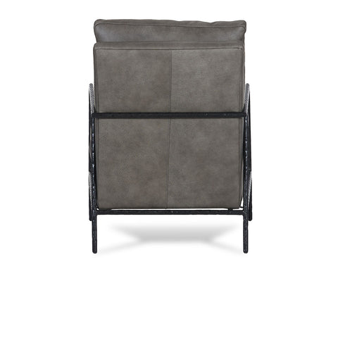 Classic Home Corbin Accent Chair - Stationary Landscape Leather, The Captain Model 60001A1WLLATCA