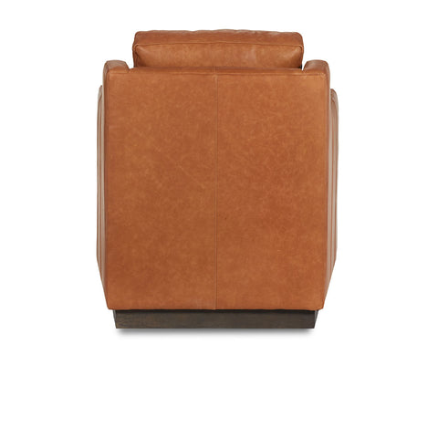 Classic Home Amador Accent Chair - Swivel Oste River Leather Coin Model 60001A4ELOSCOI