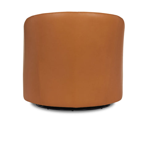 Classic Home Aguilar Accent Chair - Swivel Landscape Leather, Coin Model 60001A4HLLACOI