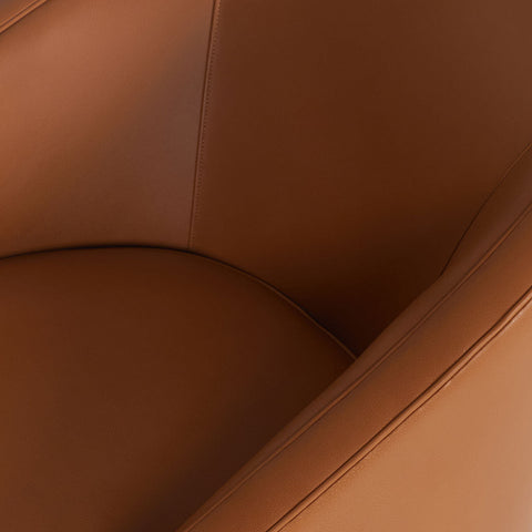 Classic Home Aguilar Accent Chair - Swivel Landscape Leather, Coin Model 60001A4HLLACOI