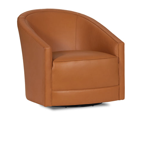 Classic Home Aguilar Accent Chair - Swivel Landscape Leather, Coin Model 60001A4HLLACOI