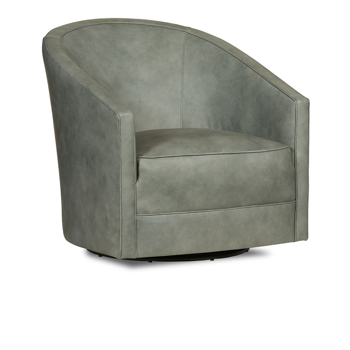 Classic Home Aguilar Accent Chair - Swivel Landscape Leather, Frozen Valley Model 60001A4HLLAFVA