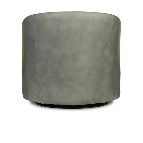 Classic Home Aguilar Accent Chair - Swivel Landscape Leather, Frozen Valley Model 60001A4HLLAFVA