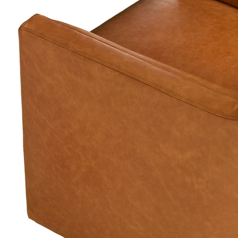 Classic Home Garza Accent Chair - Swivel Oste River Leather Coin Model 60001A4SLOSCOI