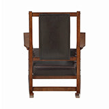 Coaster Ida Upholstered Rocking Chair Tobacco and Dark Brown Model 600058