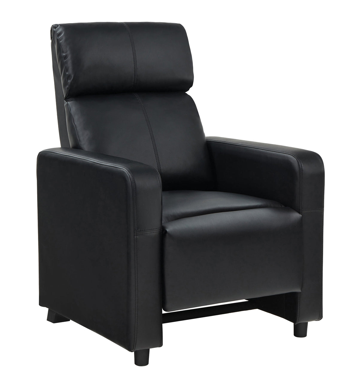 Coaster Toohey Home Theater Push Back Recliner Black Model 600181