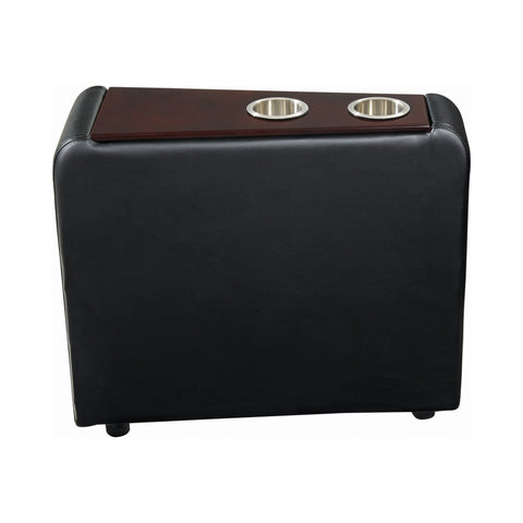 Coaster Toohey Home Theater Console Table with Two Cup Holders Black Model 600182