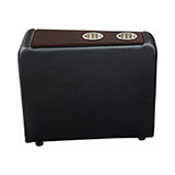 Coaster Toohey Home Theater Console Table with Two Cup Holders Black Model 600182