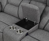 Coaster Higgins Four-Piece Upholstered Power Sectional Grey Model 600370