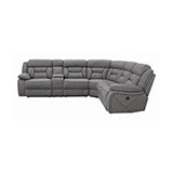 Coaster Higgins Four-Piece Upholstered Power Sectional Grey Model 600370