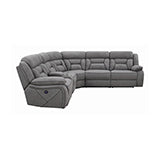 Coaster Higgins Four-Piece Upholstered Power Sectional Grey Model 600370