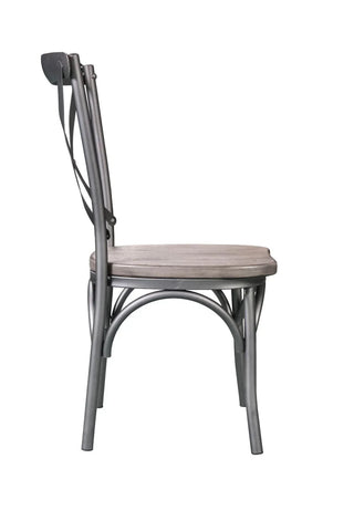 Kaelyn II Gray Oak & Sandy Gray Side Chair Model 60122 By ACME Furniture