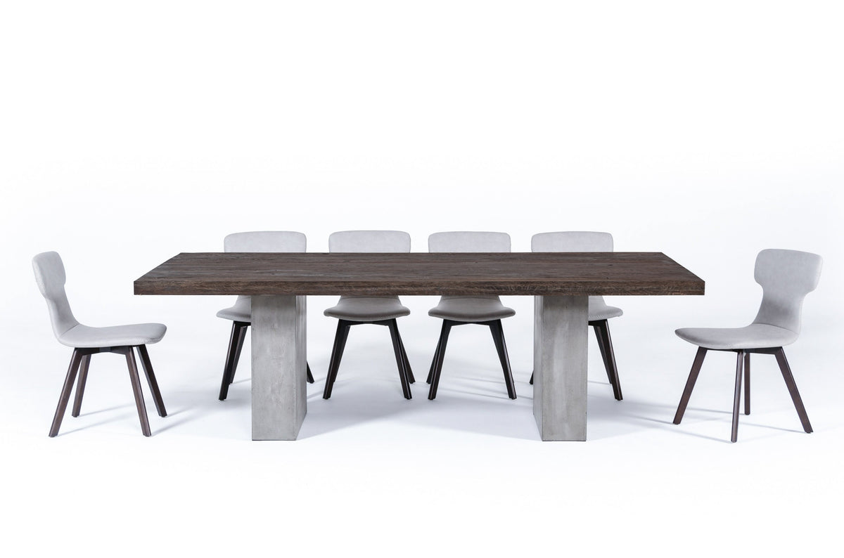 Modrest Renzo Modern Oak & Concrete 94" Dining Table Model VGGRRENZO-94
