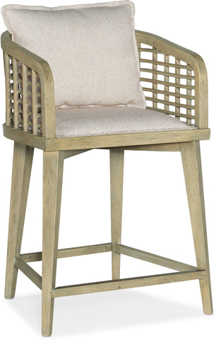 Hooker Furniture Casual Dining Surfrider Barrel Back Counter Stool