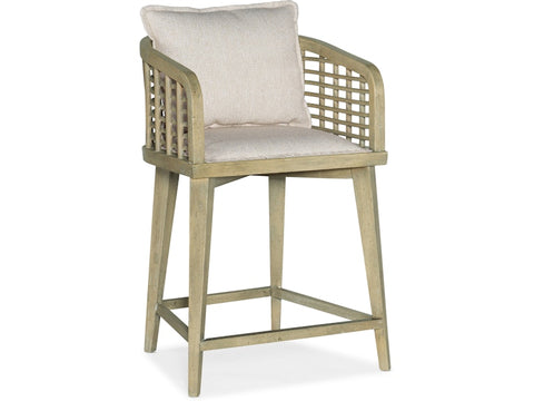 Hooker Furniture Casual Dining Surfrider Barrel Back Counter Stool
