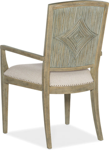 Hooker Furniture Casual Dining Surfrider Carved Back Arm Chair-2 per ctn/price ea