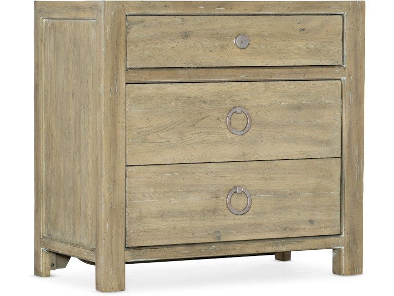 Hooker Furniture Bedroom Surfrider Three-Drawer Nightstand