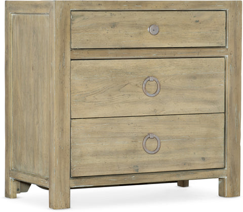Hooker Furniture Bedroom Surfrider Three-Drawer Nightstand