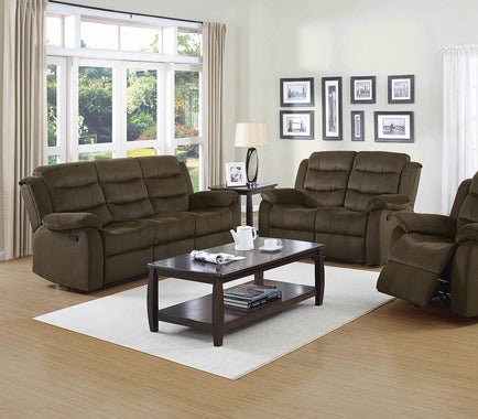 Coaster Rodman Upholstered Tufted Living Room Set Olive Brown Model 601881-S2