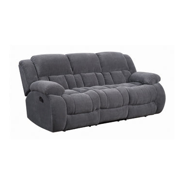 Coaster Weissman Pillow Top Arm Motion Sofa Charcoal Model 601921