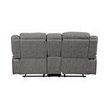 Coaster Higgins Pillow Top Arm Motion Loveseat with Console Grey Model 602262