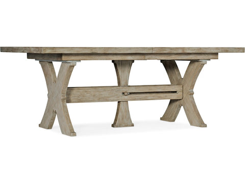 Hooker Furniture Casual Dining Alfresco Vittorio 80in Rectangle Dining Table w/ 2-22in Leaves
