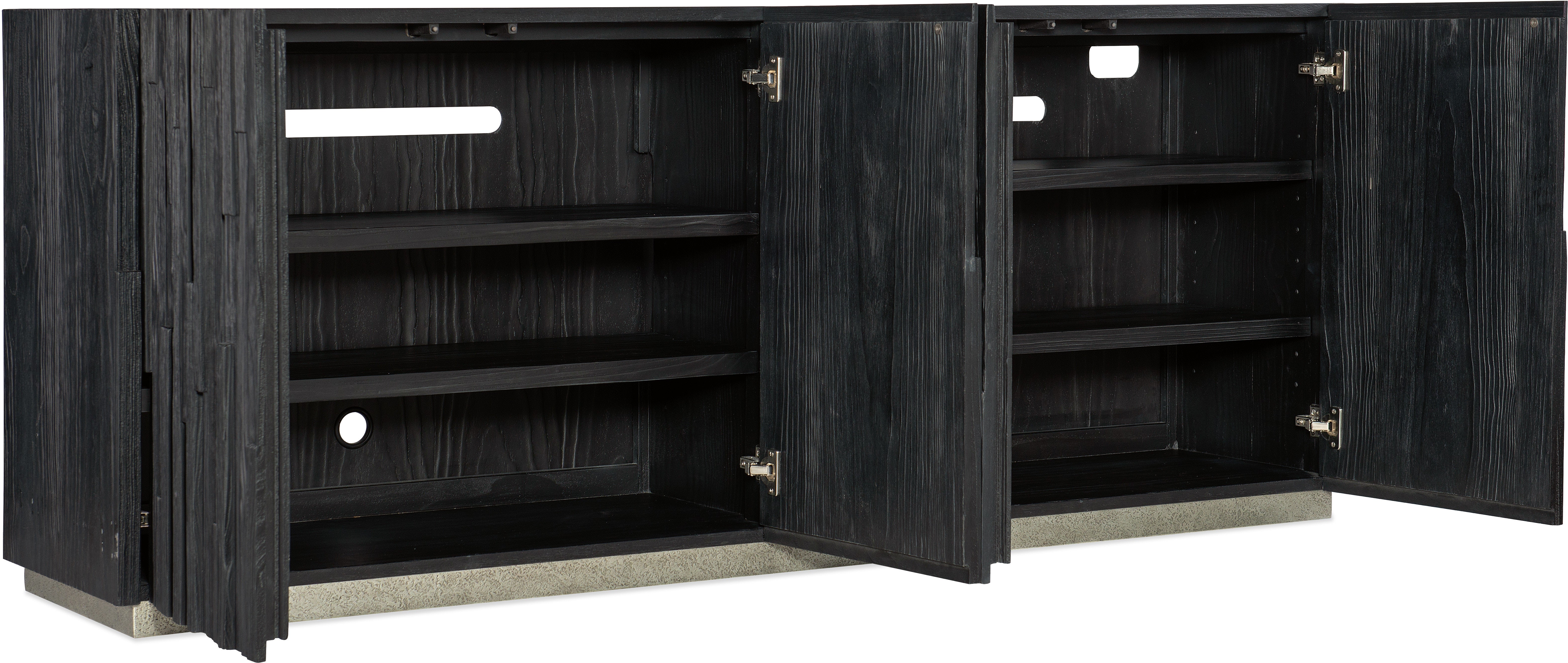 Hooker Furniture Home Entertainment Chapman Shou Sugi Ban Entertainment Console