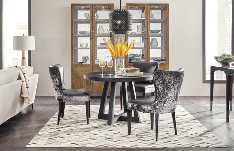 Hooker Furniture Casual Dining Chapman Shou Sugi Ban Petite Round Dining Table