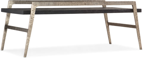 Hooker Furniture Living Room Chapman Shou Sugi Ban Rectangle Cocktail Table