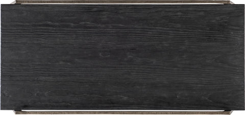 Hooker Furniture Living Room Chapman Shou Sugi Ban Rectangle Cocktail Table