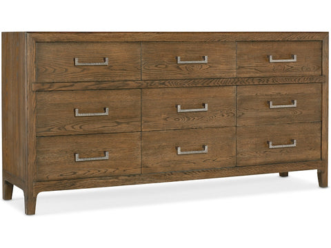 Hooker Furniture Bedroom Chapman Nine-Drawer Dresser