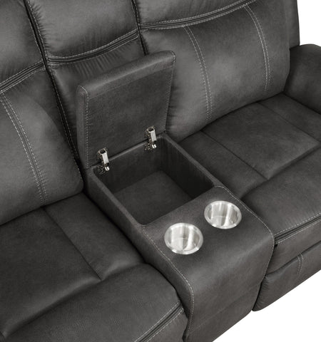 Coaster Lawrence Upholstered Tufted Back Motion Sofa Model 603504