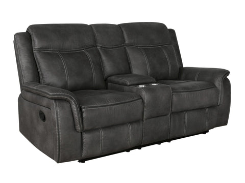 Coaster Lawrence Upholstered Tufted Back Motion Sofa Model 603504