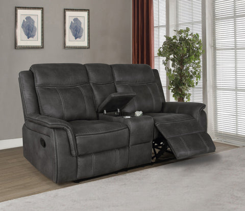 Coaster Lawrence Upholstered Tufted Back Motion Loveseat Model 603505