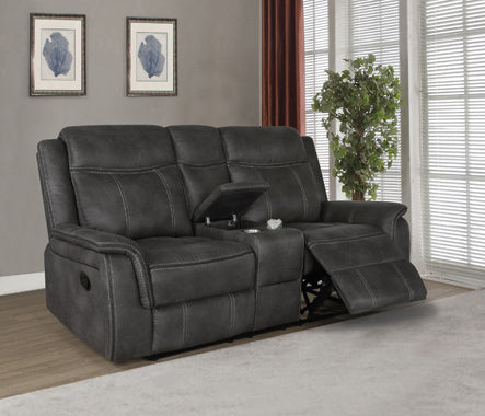 Coaster Lawrence Upholstered Tufted Back Motion Loveseat Model 603505