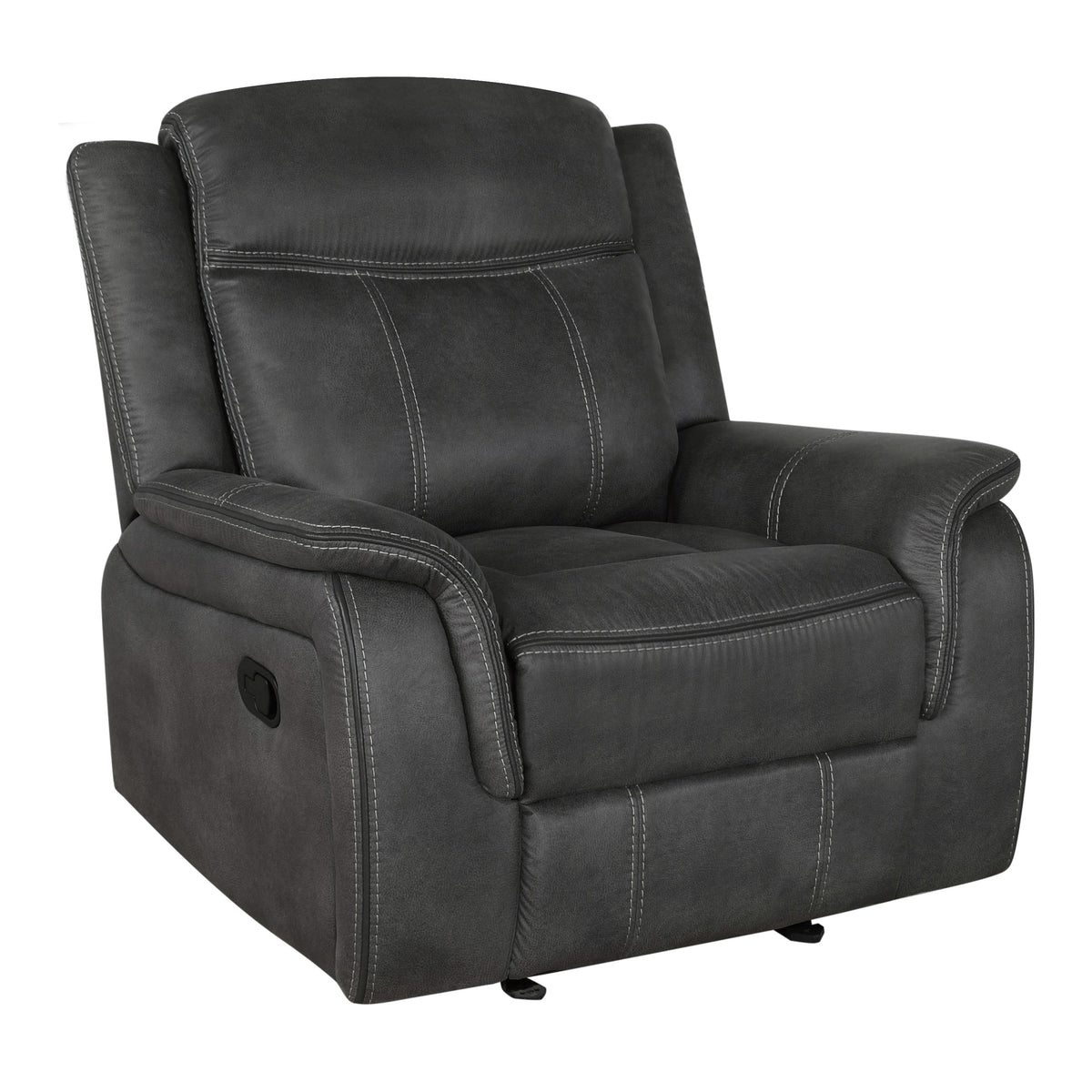 Coaster Lawrence Upholstered Tufted Back Glider Recliner Model 603506