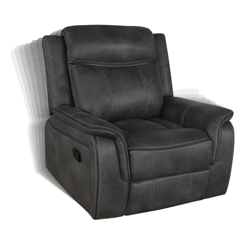Coaster Lawrence Upholstered Tufted Back Glider Recliner Model 603506