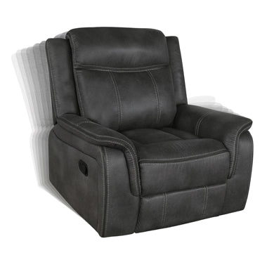 Coaster Lawrence Upholstered Tufted Back Glider Recliner Model 603506