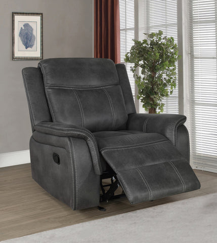 Coaster Lawrence Upholstered Tufted Back Glider Recliner Model 603506